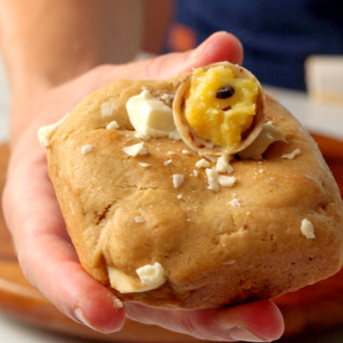 Mango Passievrucht Witte Chocolade Cookie